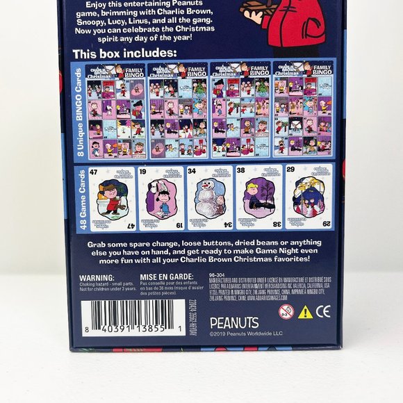 A Charlie Brown Christmas Family Bingo Game Night Friend up to 8 players (used) - Picture 4 of 6